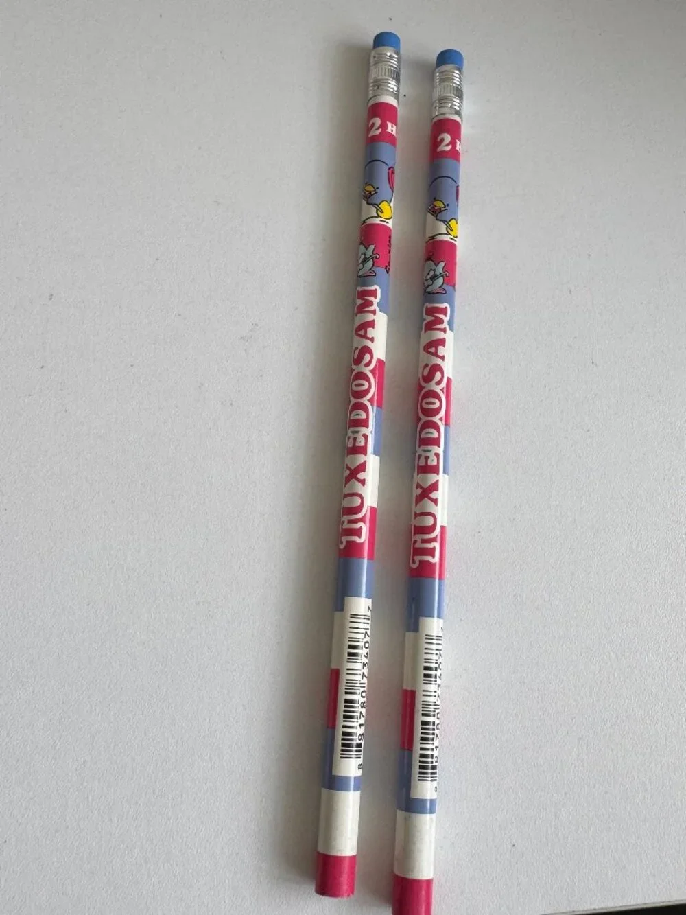 Sanrio Tuxedosam HB #2 Pencil Set of 2 Vintage 2012 Made in Taiwan Kawaii